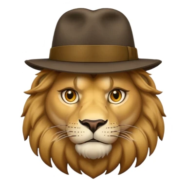 lion   gangster  sticker