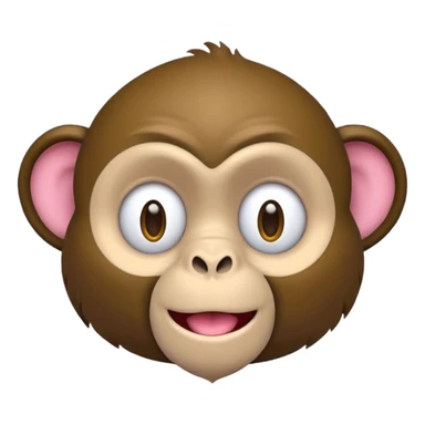 crie o emoji de um macaco rosa sticker