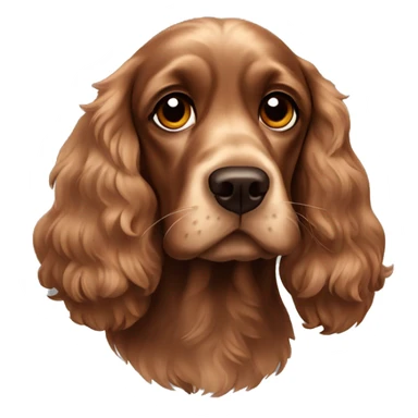 Brown cocker spaniel  sticker