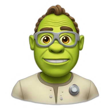 shrek-in-laboratory sticker