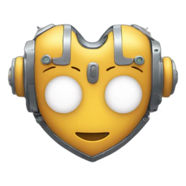 Robot heart foundation sticker