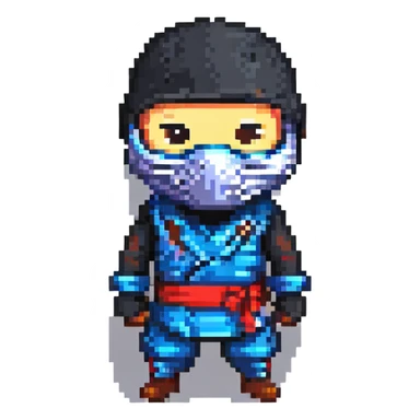 masked ninja sticker