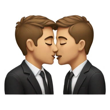 gay people kissing sticker