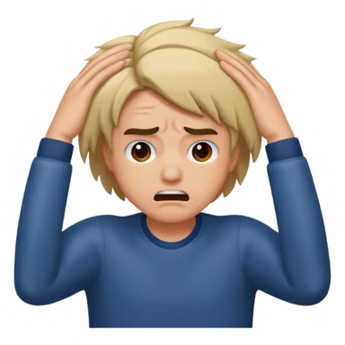 Péter un plomb/ s'arracher les cheveux  sticker