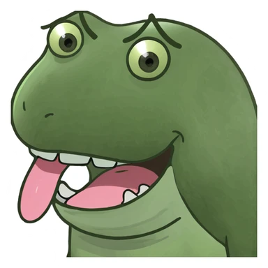 someone with their tongue out  sticker