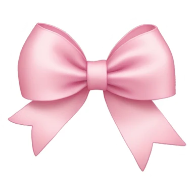light pink ribbon bow sticker