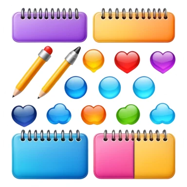 Elements for planner sticker