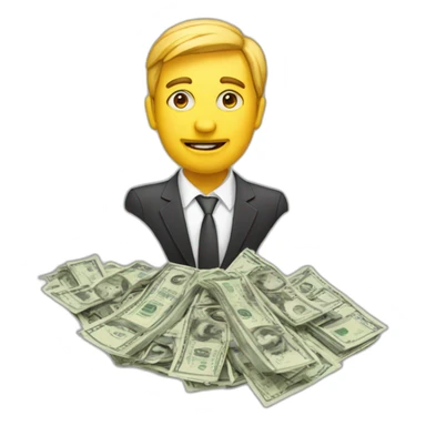 Interests including money, big noses, controlling the media fun sticker