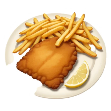 SCHNITZEL WITH FRIES sticker