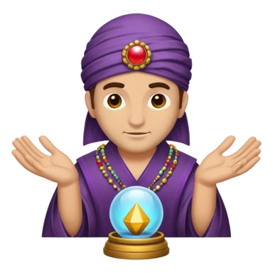 fortune teller male sticker