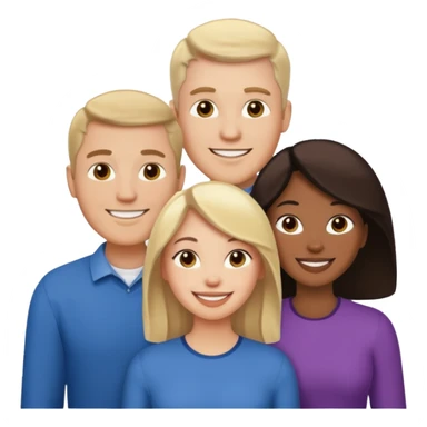 Interracial couple white men with lighteksinned woman sticker