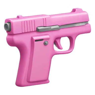 pink gun with a perspective on a slight angle sticker