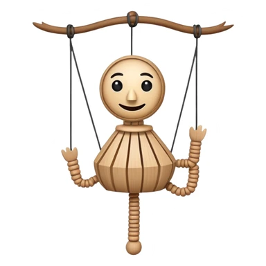 String puppet sticker