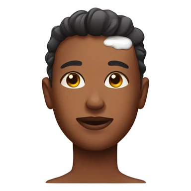 Lotion on face sticker