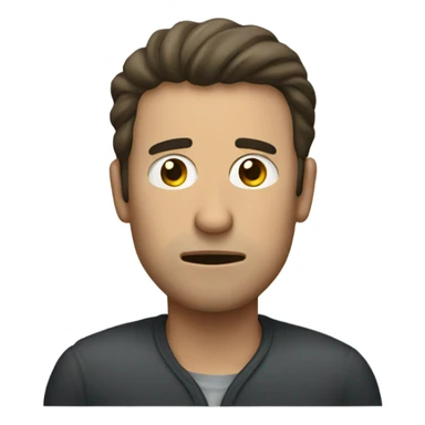 man with the flu  sticker