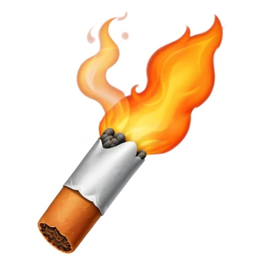A burning blunt sticker