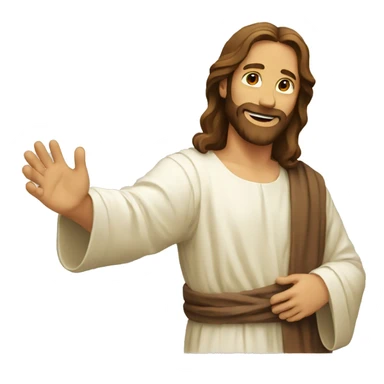 Jesus giving youhand sticker