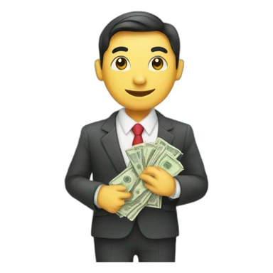 globe and Money and entrepreneur sticker