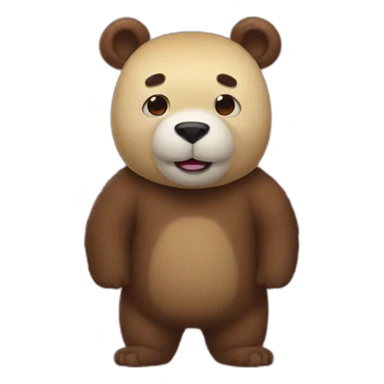 xi-jinping-in-a-poo-bear-costume sticker