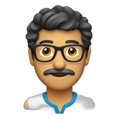 Ecuatoriano,gafas y barba sticker