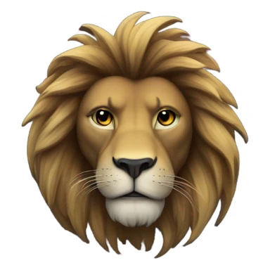 Lion inside a black hole sticker