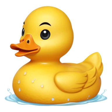 Angry rubber duck sticker