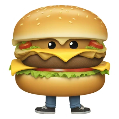Finn and Jake eating cheeseburger sticker