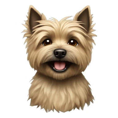 Cairn terrier smiling sticker