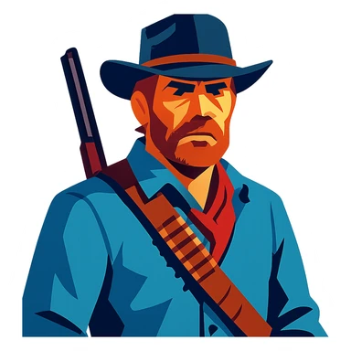 Arthur Morgan from Red Dead Redemption sticker