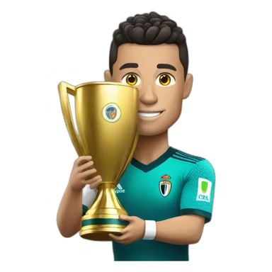 Cr7 with worl cup sticker