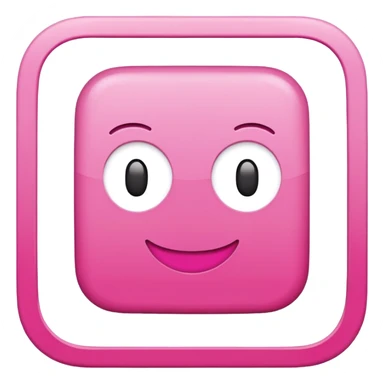Pink square with 'OK' text sticker
