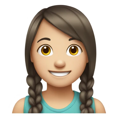 Girl with Down syndrome  sticker