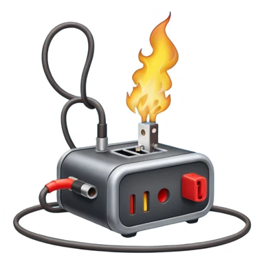 Broken electric device sticker