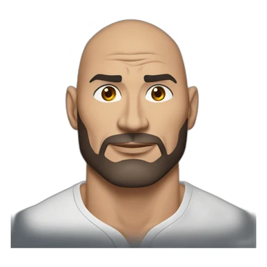 actor dave bautista cartoon wearing henley  sticker