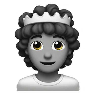 corona blanco y negro sticker