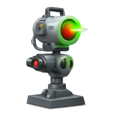 with a working laser sticker