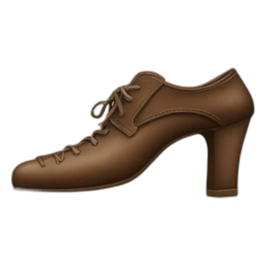 Zapato de mujer gigante y hombre pequeño al lado sticker