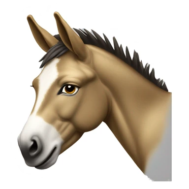 golden saddle donkey sticker