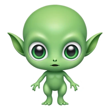 Cute full bodied alien sticker