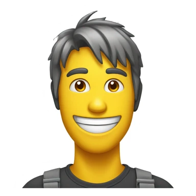 idea bombilla con cara sonriente sticker