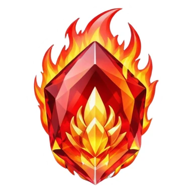 fire cristal sticker