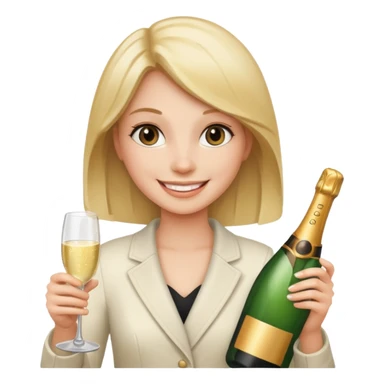 girl with sampine bottle sticker