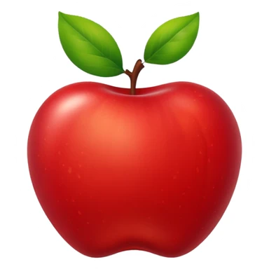 a red apple sticker