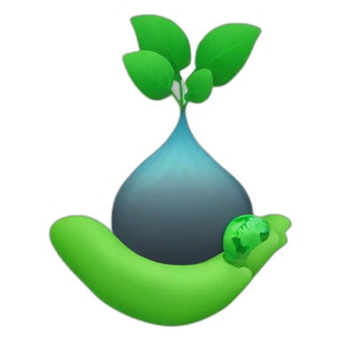 a carbon emission reduction logo sticker