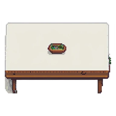 table in pixel art style sticker