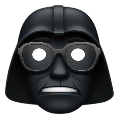 Dark Vador With Glasses sticker