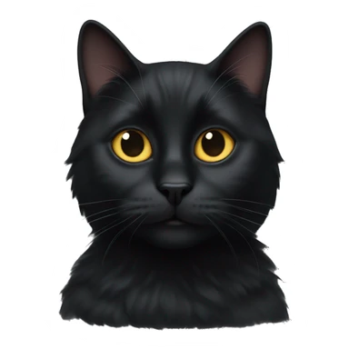 Scootish sorthair black cat sticker