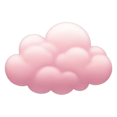 pastel pink cloud sticker