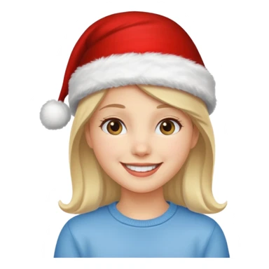 christmas girl sticker