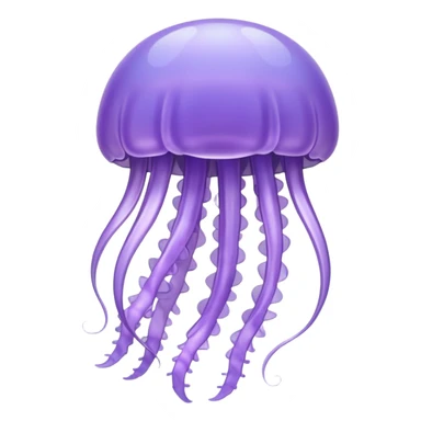 Pastel purple Jellyfish sticker